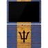 Barbados Flag Dark Wood Surface Pro 7 Skin